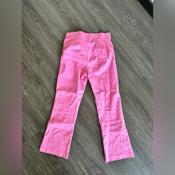 zara bubble gum pink slim cropped trousers - Picture 7 of 7
